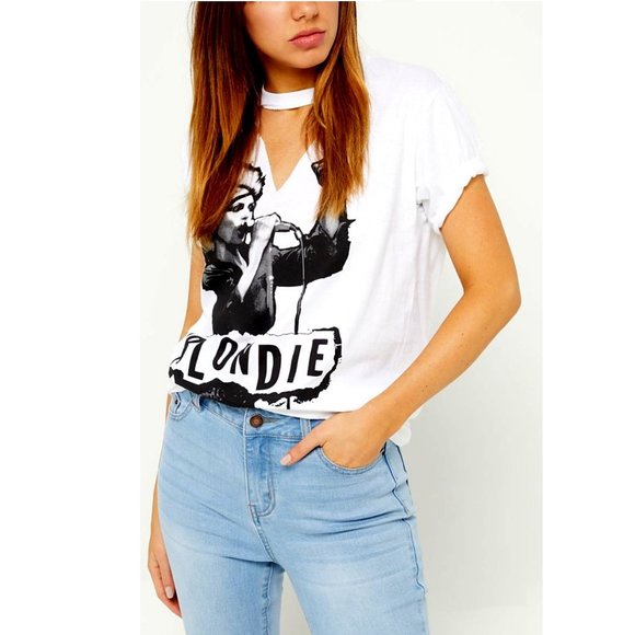 Blondie Debbie Hurry Torn Live Choker Official T-Shirt S NWT runs bigger - Picture 1 of 4